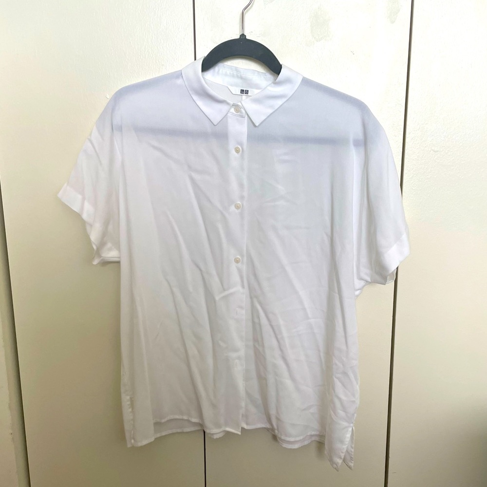 Uniqlo - White Short Sleeve Shirt - S